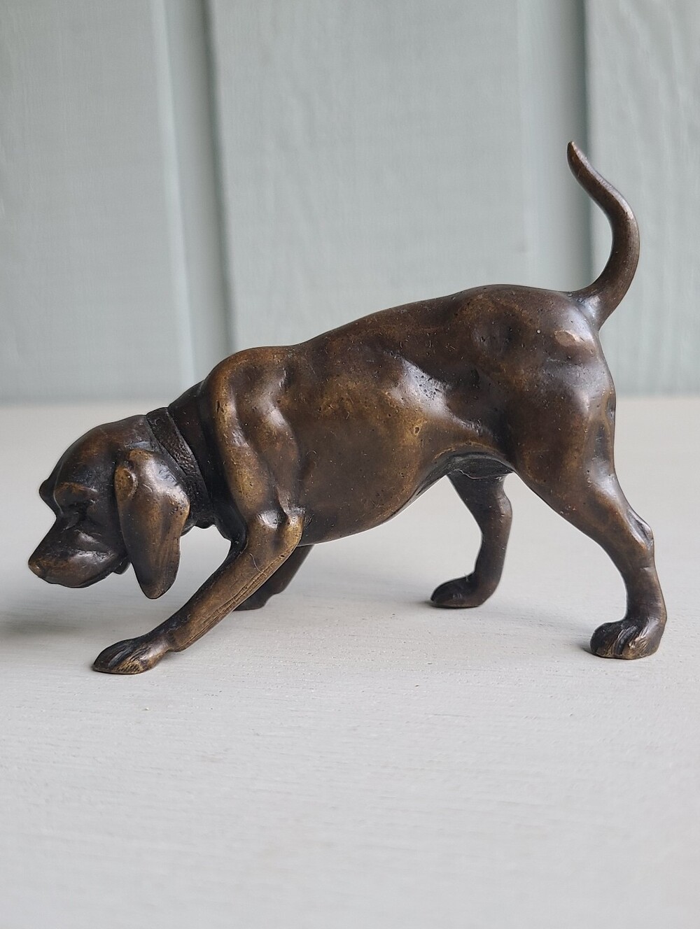 Bronze Dog Figurine HEAVY